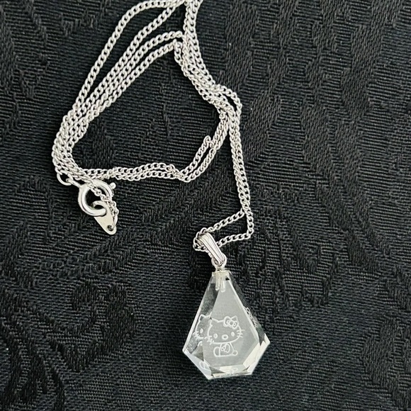 Vintage Hello Kitty Crystal Necklace Sanrio Employee Gift~ 1980’s Necklace 18 in - Picture 4 of 8